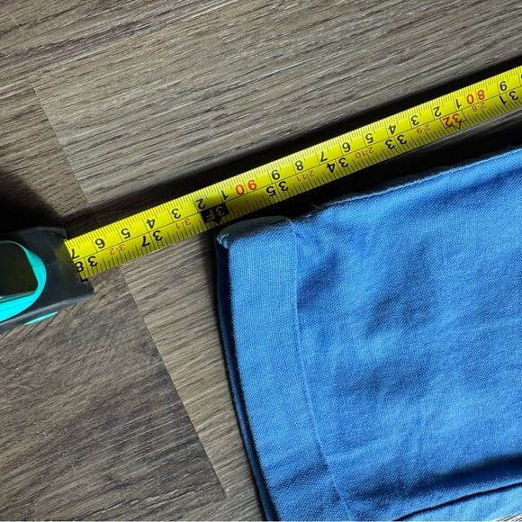 Simply Blessed Blue Casual‎ Pants Drawstring Waist Crop Lightweight Small - Picture 3 of 6